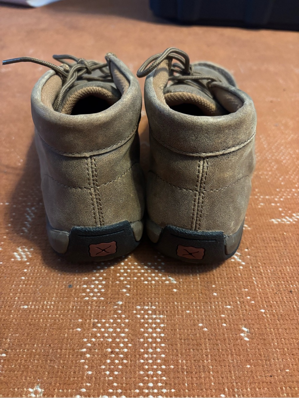 Twisted X Women’s Brown Leather  Lace-Up Ankle Boots - Picture 3 of 4